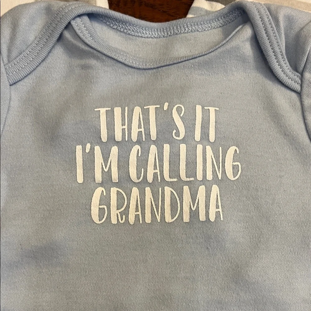 ⭐️⭐️ PICK 5 / $20 3 Baby One-Piece Bodysuits in Light Blue and Gray 6M